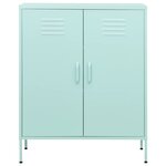 vidaXL Armoire de rangement Vert menthe 80x35x101 5 cm Acier