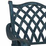 vidaXL Chaise de jardin 2 Pièces Vert 55 x 56 5 x 91cm Aluminium