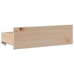 vidaXL Cadre de lit sans matelas avec tiroirs 140x190 cm bois de pin