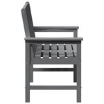 vidaXL Banc de jardin Gris clair 120 x 59 x 88cm Plastique