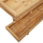 vidaXL Étagère Murale avec étagère Marron 100 x 26 x 60 cm Bambou