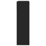 vidaXL Armoire à chaussures 2 tiroirs rabattables noir 80x34x116 cm