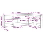 vidaXL Tête de lit de rangement Bois Ancien 140 cm Bois d'ingénierie