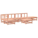 vidaXL Salon de jardin 7 Pièces bois massif douglas