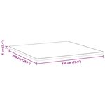 vidaXL Coussins de Matelas Blanc et Bleu 180 x 200 cm