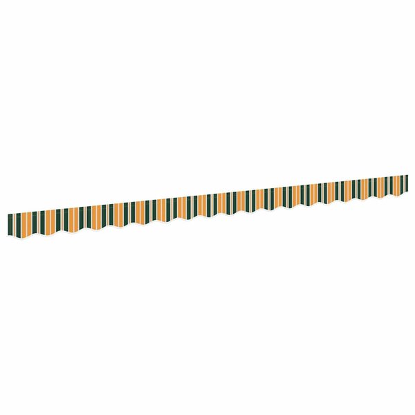 vidaXL Bande de auvent Vert et jaune 3.8 x 0.2 m Toile