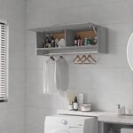 vidaXL Garde-robe Sonoma gris 100x32 5x35 cm Bois d'ingénierie