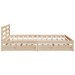vidaXL Cadre de lit sans matelas 200x200 cm bois massif de pin