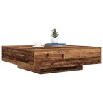 vidaXL Table basse Bois Ancien 100 x 100 x 31 cm Bois d'ingénierie