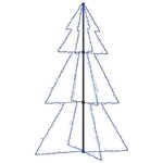 vidaXL Arbre de Noël cône 200 LED d'intérieur/d'extérieur 98x150 cm