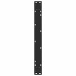 vidaXL Pieds de table à manger en V 2 pièces Noir 80 x (72-73 3) cm Acier