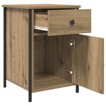 vidaXL Cabinet de chevet avec tiroir Chêne artisanal 40 x 42 x 60 cm