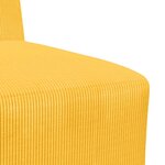 vidaXL Unité de Sofa Modulaire Sans Accoudoirs 2 Pièces Jaune clair