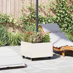 vidaXL Base de parasol avec jardinière Blanc 45 x 45 x 45 cm Acier