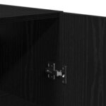 Armoire murale vidaXL Chêne noir 69 5x34x90 cm Bois reconstitué