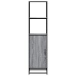 vidaXL Buffet haut sonoma gris 35 5x35x139 cm bois d'ingénierie métal