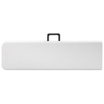 vidaXL Bancs de jardin pliables lot de 2 180 cm PEHD Blanc