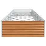vidaXL Jardinière surélevée 582 x 100 x 36 cm Acier galvanisé