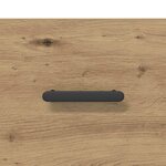 vidaXL Cabinet de chevet avec tiroir chêne artisanal 40 x 35 x 47.5 cm