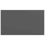 vidaXL Étagère murale flottante Gris brillant 40x23x3 8 cm MDF