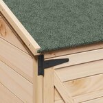 vidaXL Abri de jardin Naturel 106 x 56 x 176 5 cm Bois d'ingénierie