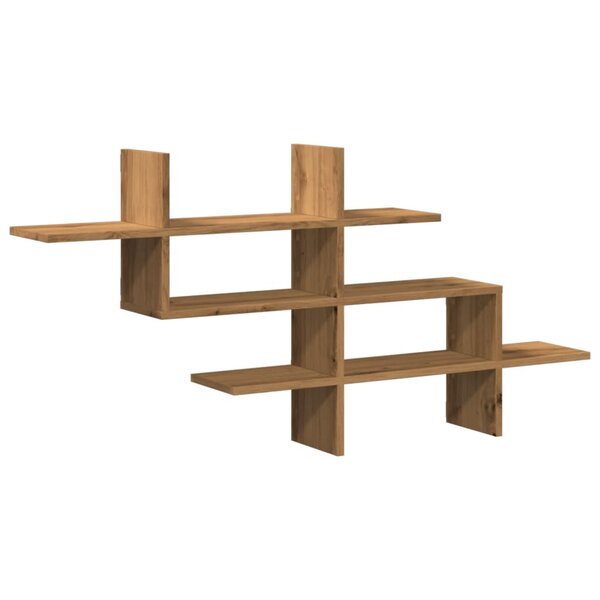 vidaXL Étagère murale chêne artisanal 124 5x18x60 5 cm bois ingénierie