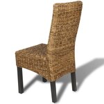 vidaXL Chaises à manger lot de 6 bois solide de manguier et abaca