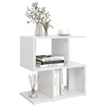 vidaXL Table de chevet blanc 50x30x51 5 cm bois d'ingénierie
