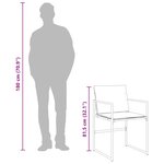 vidaXL Ensemble à manger de jardin avec coussins 5 Pièces blanc textilène