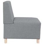 vidaXL Unité de Sofa Modulaire Sans Accoudoirs 2 Pièces Gris clair