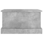 vidaXL Boîte de rangement gris béton 50x30x28 cm bois d'ingénierie