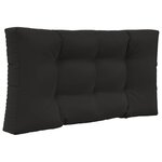 vidaXL Coussin de canapé d'extérieur Polyester Noir 80 x 80 cm