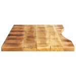vidaXL Dessus de bureau avec courbe 160x50x2 5 cm manguier massif brut