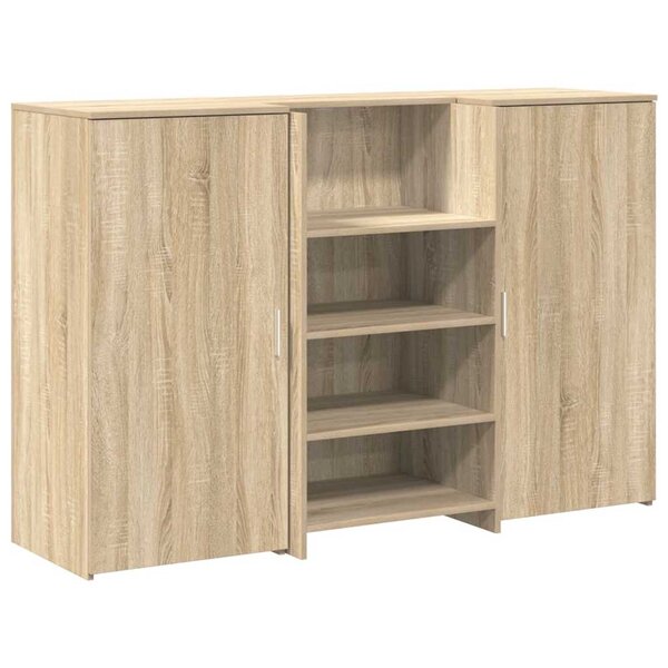 vidaXL Bureau réception chêne sonoma 155x50x103 5 cm bois d'ingénierie