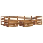 vidaXL Ensemble de canapés d'extérieur 7 pc Naturel