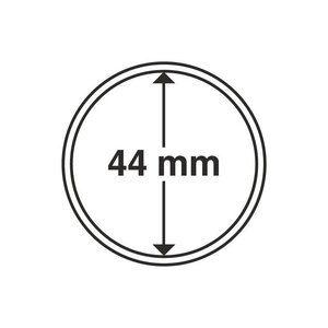 Capsules rondes 44mm pour monnaies de collection.