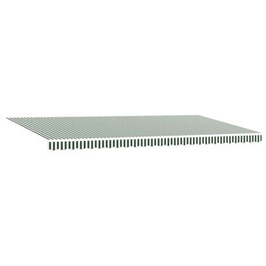 vidaXL Auvent Rétractable Vert et blanc 600 × 350 cm tissu