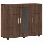 vidaXL Buffet Chêne marron 55 5 x 29 x 100 cm Bois d'ingénierie