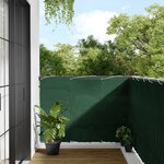 vidaXL Écran de balcon vert foncé 120x800 cm 100  polyester oxford