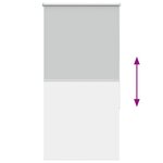 vidaXL Store enrouleur occultant largeur du tissu 75 7 cm polyester