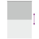 vidaXL Store enrouleur occultant largeur du tissu 146 6 cm polyester