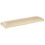 vidaXL Coussin de palette pour banc beige 150 x 40 x 8 cm  en tissu Oxford.