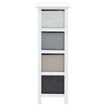 vidaXL Armoire de rangement 4 tiroirs Bois