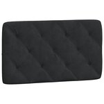 vidaXL Cadre de lit avec tête de lit Noir 80x200 cm Velours
