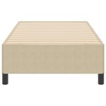 vidaXL Cadre de lit Vert clair Gris 90x190 cm Tissu en velours côtelé