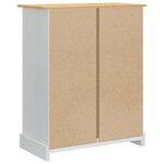 vidaXL Coffres de rangement Blanc 92 x 48 x 114 cm Bois de Pin Massif