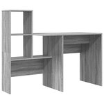 vidaXL Bureau Sonoma gris 131 5 x 50 x 106 5 cm Bois d'ingénierie