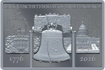 Monnaie SEMIQUINCENTENNIAL OF INDEPENDENCE 250 Anniversaire 2 Oz Argent 5$ Liberia 2026 (PRÉCOMMANDE)