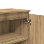 vidaXL Buffet chêne artisanal 60x35x70 cm bois d'ingénierie