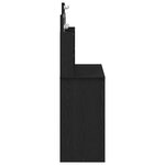 vidaXL Table de Toilette Chêne noir 96 x 40 x 142 cm Bois d'ingénierie